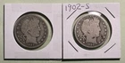 1902 S & 1907 D Barber Half Dollars