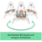 InLighten 5-Speed Baby Swing - Swivel Infant Seat,