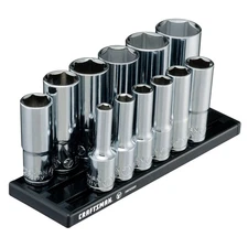 CRAFTSMAN V-SERIES Socket Set, Deep SAE, 3/8 Inch Drive, 12 Piece (CMMT17360V)