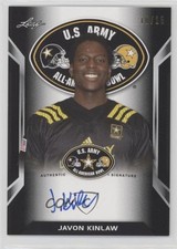 2016 Leaf US Army All-American Bowl Tour Black 10/15 Javon Kinlaw Auto 7eo