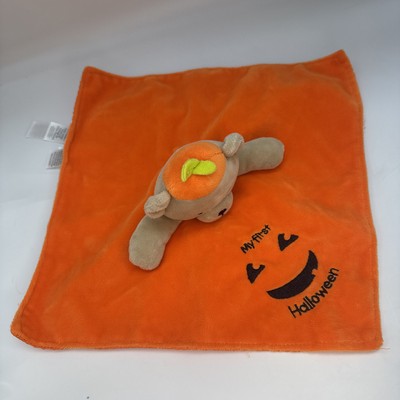 Carters Child Of Mine My First Halloween Bear Pumpkin Lovey Rattle