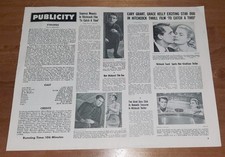 Hitchcock TO CATCH A THIEF orig '55 Paramount pressbook &ndash;Cary Grant, Grace Kelly