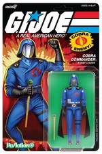 WB Super7 - G.I. Joe - ReAction  Wv6 - Cobra Commander  Movie  Black Cape