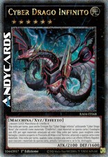 CYBER DRAGO INFINITO (Dragon Infinity) • Quarter Century Art • RA04 IT068 • 1Ed