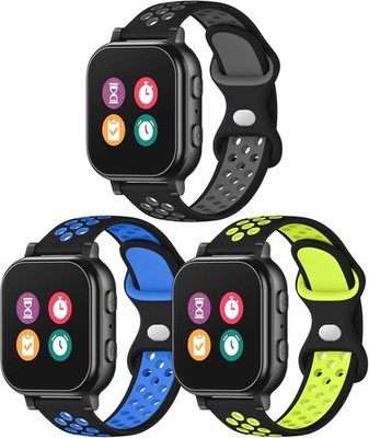 3 Pack Waterproof Silicone Gizmo Small, Black Gray /Black Blue Green 