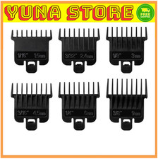 6Pcs Hair Clipper Guards Compatible with Andis T Outliner G, GO, GTO, ORL, LS2,