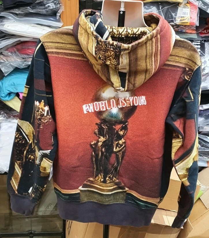 Sweat à capuche FW17 Supreme x Scarface The World Is Yours Medium M
