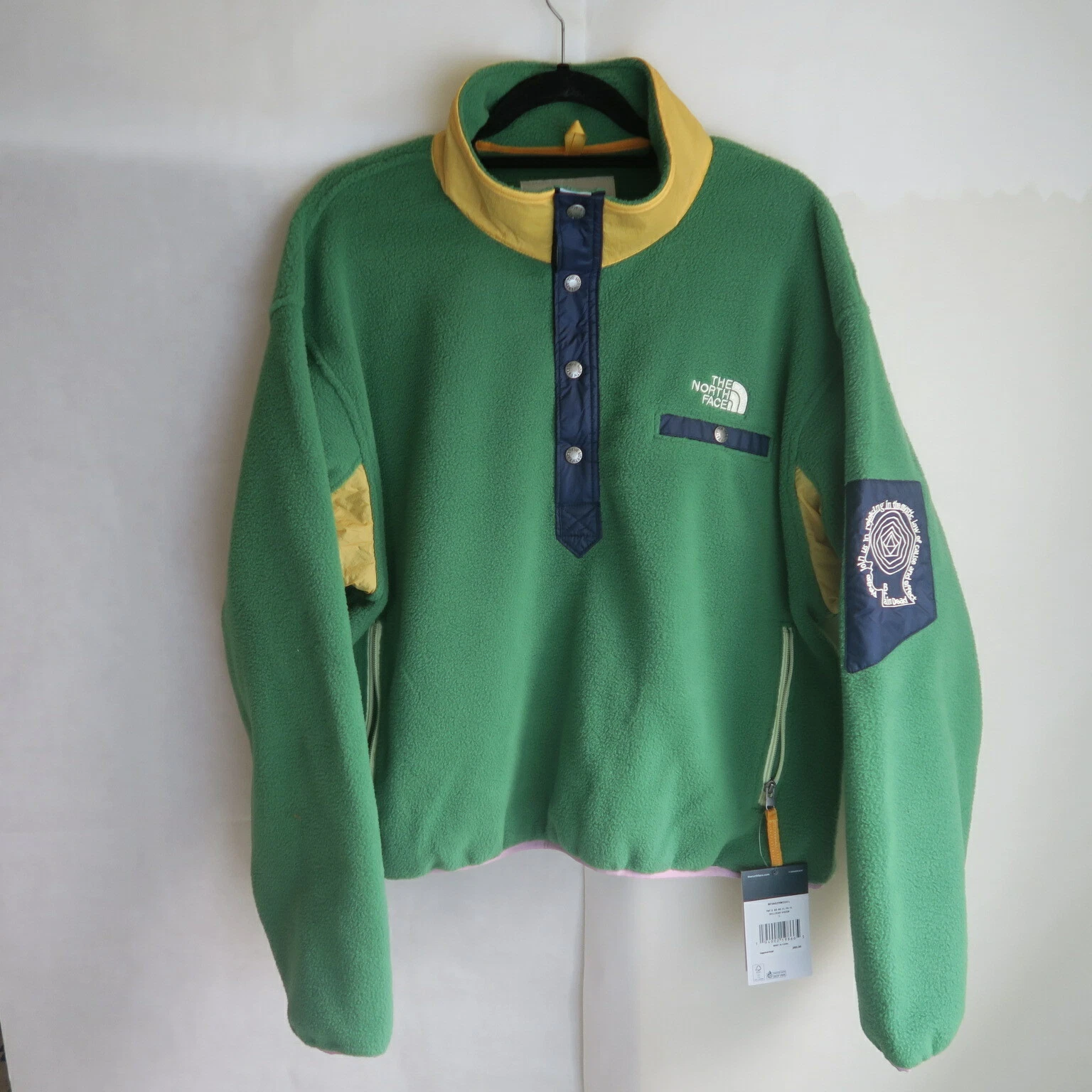 Pull polaire vert The North Face x Brain Dead 89 Placket grand L Supreme