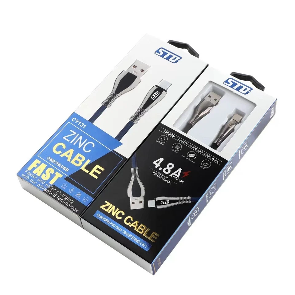 USB Type-C, iOS 8Pin, Micro Type-B Data Charging Cable for Huawei iPhone Samsung - Image 2 of 4