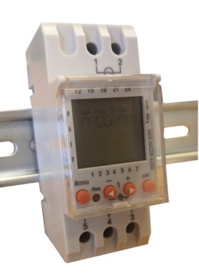 DIN SCHIENEN DIGITALE TIMER DAIL/WÖCHENTLICH 230VAC 1 KANAL 16A