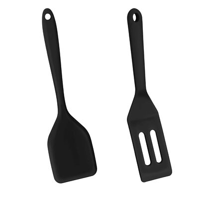 Silicone Turner Spatula Set of 2 Mini Spatulas Silicone Heat Resistant