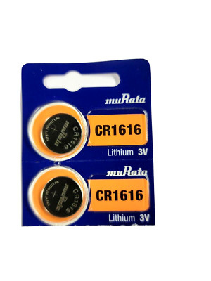 CR1616 Murata (2 Piece) CR 1616 3V Lithium Battery KCR1616 5021LC EXP 2029