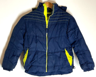 Protection System Boys size  8 Hooded Puffer Winter Snow Jacket Blue