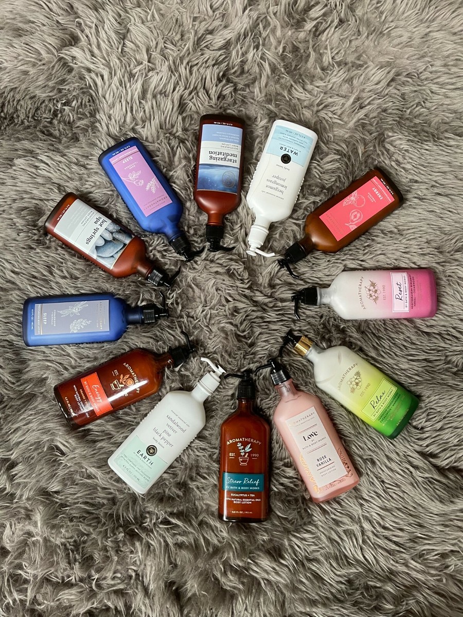 Bath and Body Works Aromatherapy Body Lotion Full Size, NEW