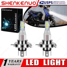 For Yamaha Zuma 125 YW125 2009-2015 - 2X 9003 H4 LED Headlights Bulb 6000K White