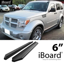 APS Running Board Black 6" Fit Dodge Nitro 07-12