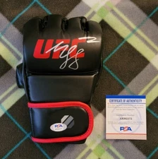 Khamzat Chimaev signed autographed UFC MMA fight glove PSA COA #AK92375 Borz