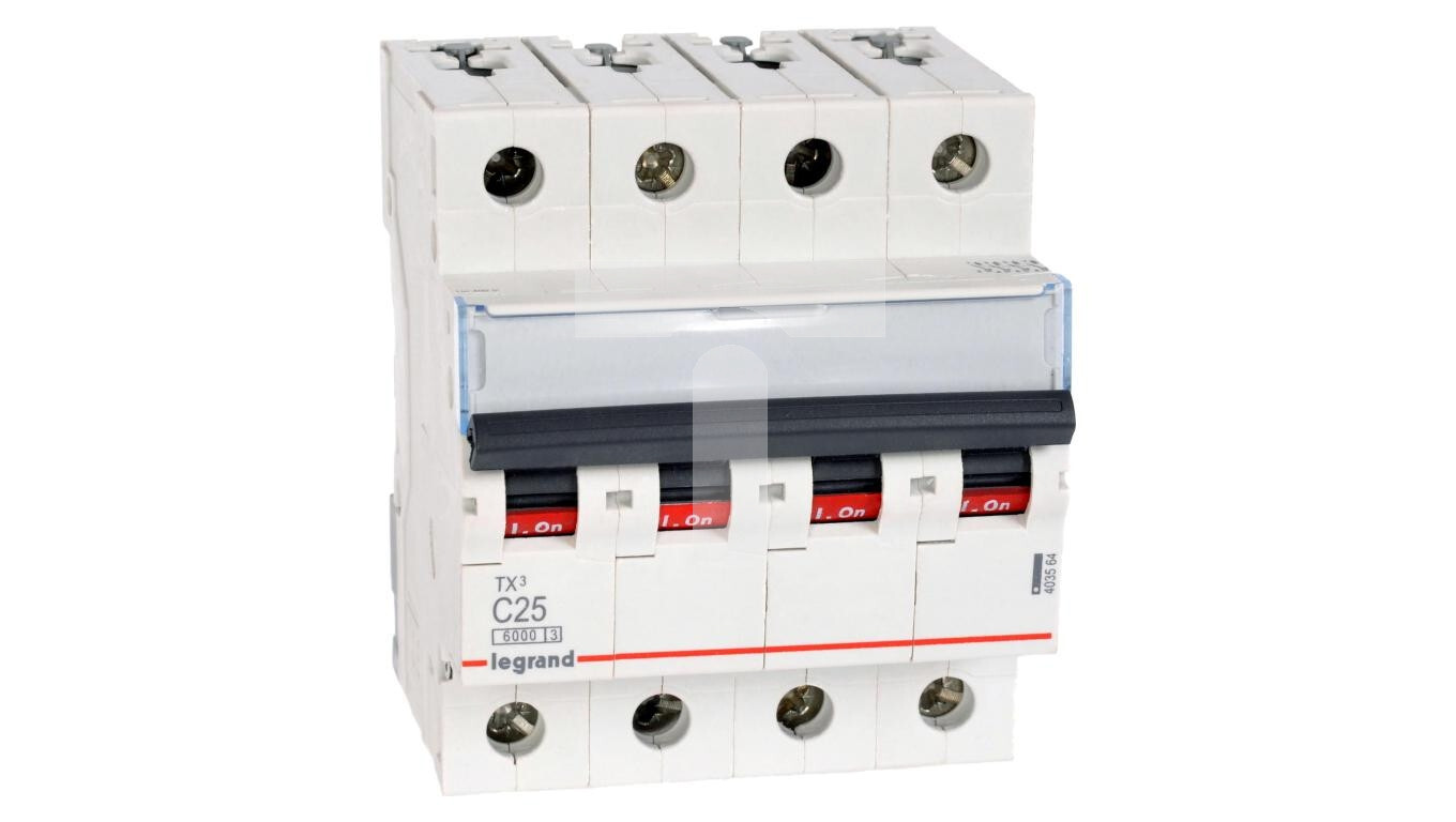 Circuit breaker 4P C 25A 6kA AC S304 TX3 403564 /T2UK