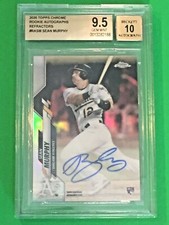 Sean Murphy 2020 Topps Chrome Refractors RC AUTO #RASM BGS 9.5/10 GEM MINT*POP 1