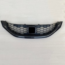 For 2013-15 Honda Civic Sedan Front Bumper Upper Grille Carbon Fiber Style