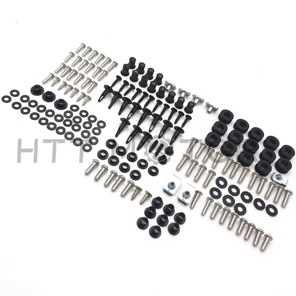 Kit completo de parafusos de carenagem para motocicleta conjunto de parafusos corporais para Honda CBR600RR 2005-2006 - Imagem 3 de 4