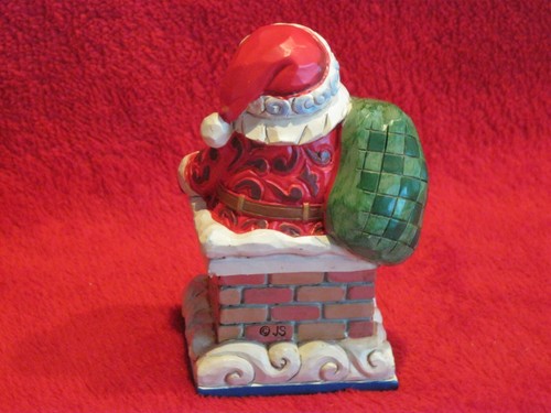 Figura de Jim Shore ""Santa in Chimney Mini" #6009011 - Imagen 3 de 6