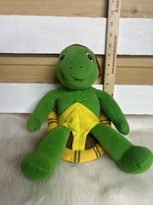 1986 Talking Franklin Turtle 12 Plush Kidpower Nelvana VTG Stuffed Toy Working