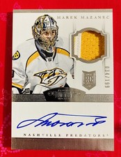 2013-14 Panini Dominion Rookie Patch Autograph #214 MAREK MAZANEC #034/199 RPA