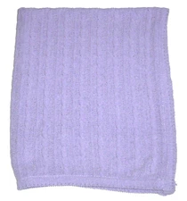 Circo Target Purple Baby Blanket Chenille Cable Knit Rope Security