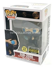 Funko Sub Zero 1057 Vinyl Figure with Pop Protector Mortal Kombat Exclusive Glow