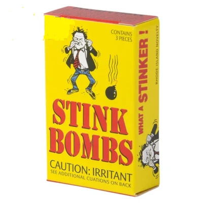 CASE 3 Boxes Of 9 Stink Bombs Funny Prank Joke Gag Gift Rotten Egg Nasty Smell Box