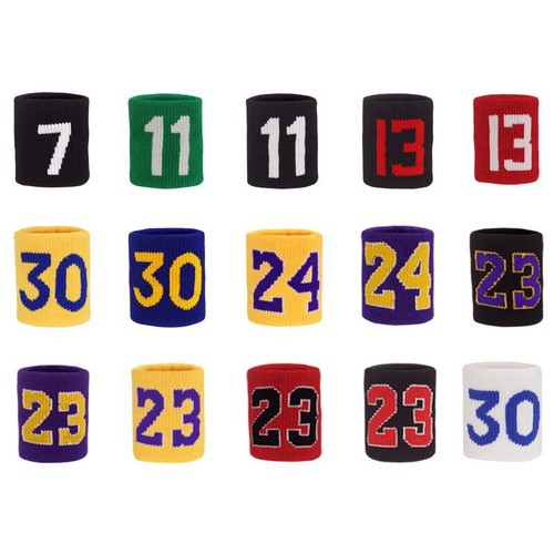 One Size Wrist Sweat Bands Cotton Wristband Sweatband Sports Basketball Baseball - Picture 2 of 92