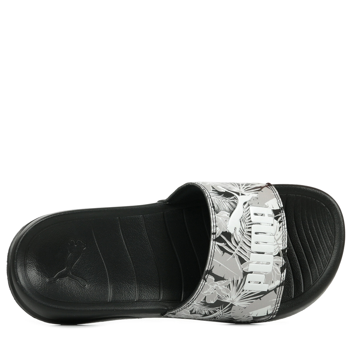 Claquettes PUMA femme Popcat 20 Wn's Power Flower Noir Noire