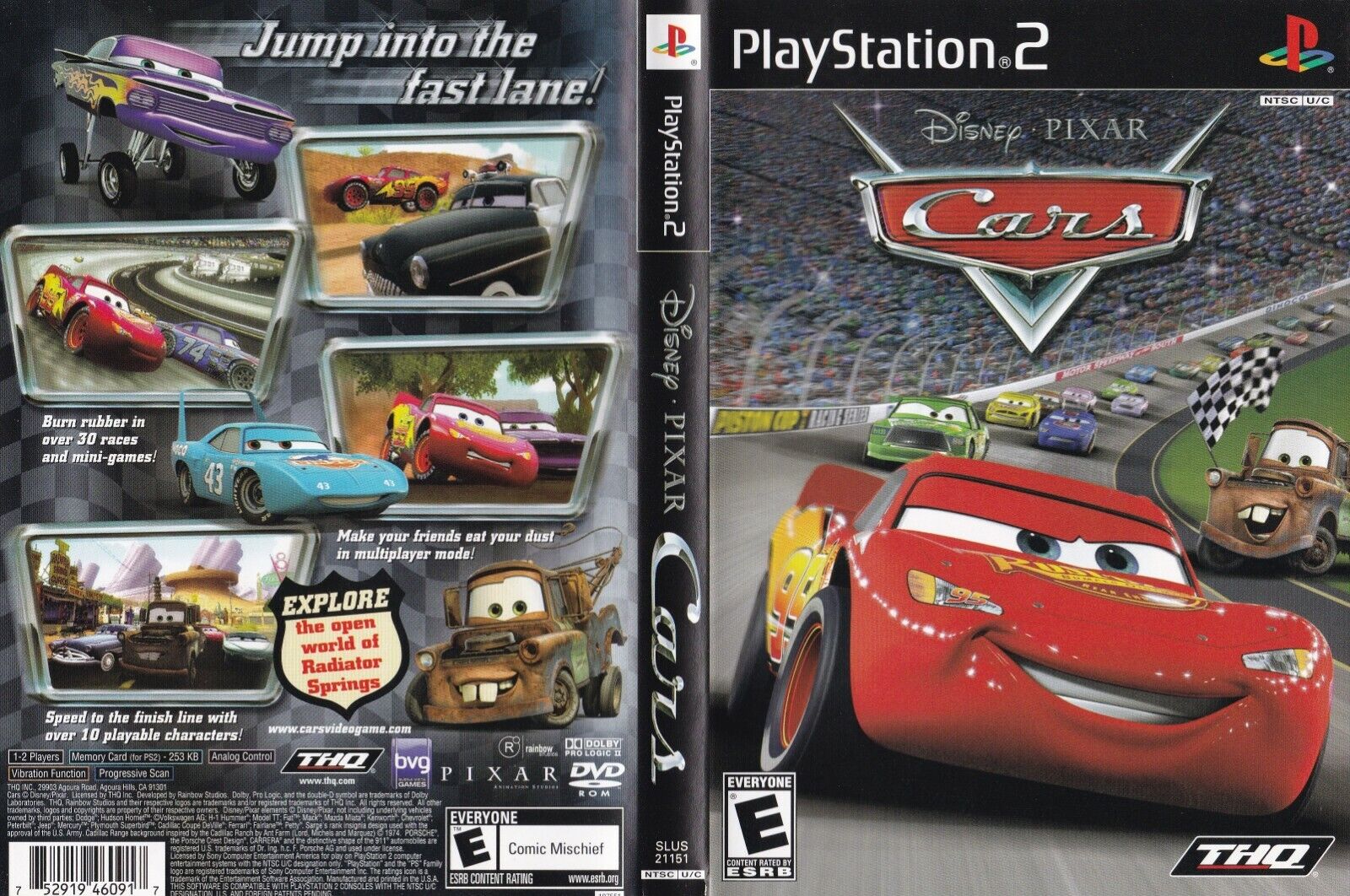 DISNEY PIXAR CARROS PS2 - SEMINOVO  NP4Game - A melhor loja online com  telemóveis ao melho preço