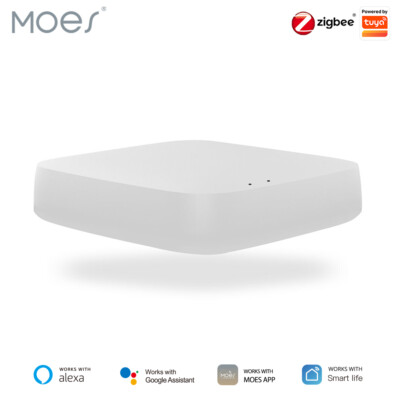 MOES Tuya Zigbee Smart Home Bridge Wireless Hub Gateway Alexa Google APP Control