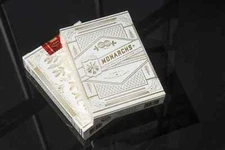 White Gold Monarch Playing Cards (Rare)