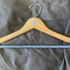 Vintage Wood Hanger Hotel Continental Chicago Illinois Inch-Mor Wooden Hangers
