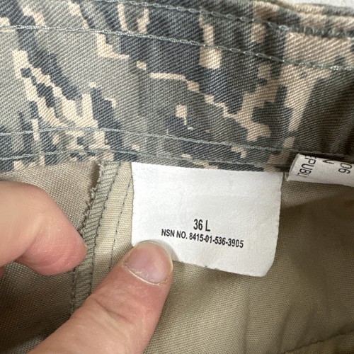 Air Force Men's Digital Camo Cargo Trousers Ripstop Military 36x29 Grunge Skater - Picture 7 of 14