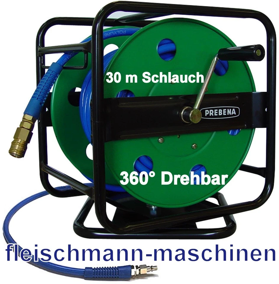PREBENA Druckluft-Schlauchtrommel Z180.00 30m Schlauch Druckluftschlauch