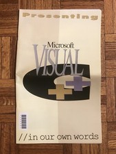 1993 Microsoft Visuals C  Software Newsletter Advertisement - RARE