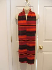NEW IN PKG 100% ACRYLIC STRIPED LONG WINTER  Scarf  MUFFLER   6.5 W X 82 L