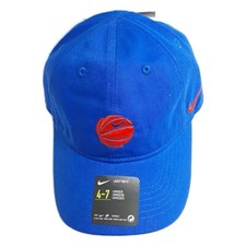 NWT Nike Kids 4-7 Embroidered Basketball Graphic Blue Strapback Baseball Cap Hat