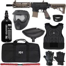 Tippmann TMC Level 1 Protector Paintball Kit - Black/Tan / Small/Medium