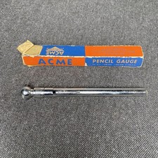Vintage Acme Pencil Tire Pressure Gauge W Original Box Vintage Acme Pencil Tire Pressure Gauge W Original Box