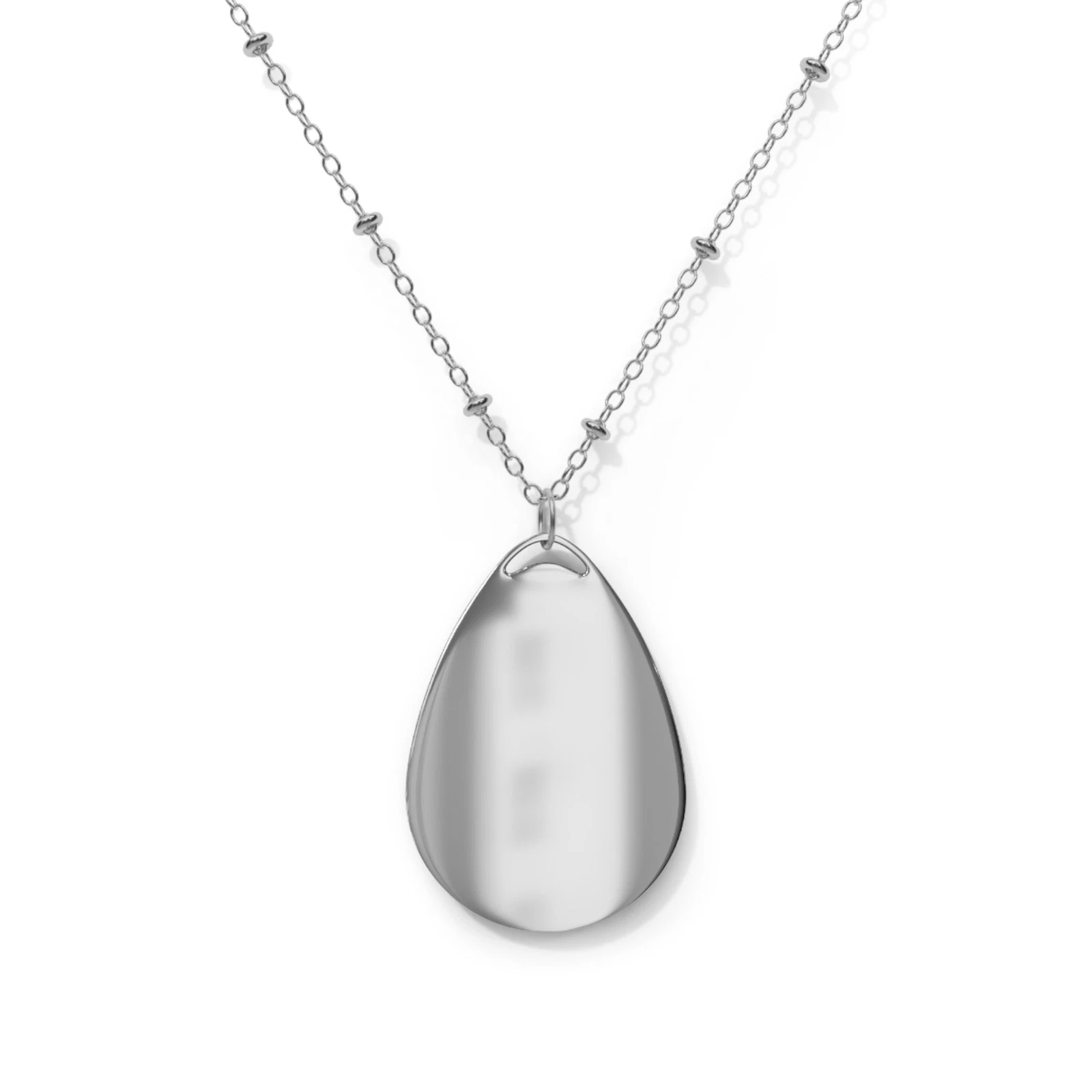 Kingfisher Lotus Oval Necklace Vintage Japanese Silver - product detail image 2