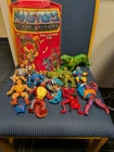 Vintage MOTU Figure LOT of 10 Masters of the Universe He-Man Figures And Case