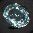 Alchemical Sea Blue Aquamarine Oval 5.45Ct 925 Sterling Silver Handmade Rings