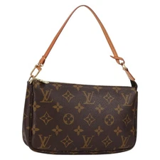 LOUIS VUITTON Monogram Pochette Accessoires Pouch M51980 LV Auth am9083V