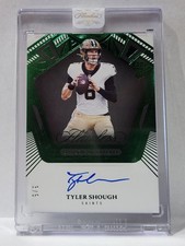 Tyler Shough 2025 Panini Flawless Rookie Shadow Signatures Auto 3/5 RC Saints