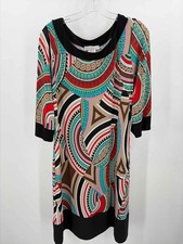 Pre-Owned Papillon Blanc Tan Size XL Knee Length Long Sleeve Dress